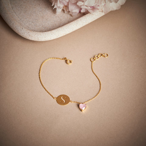 Initial S Bracelet
