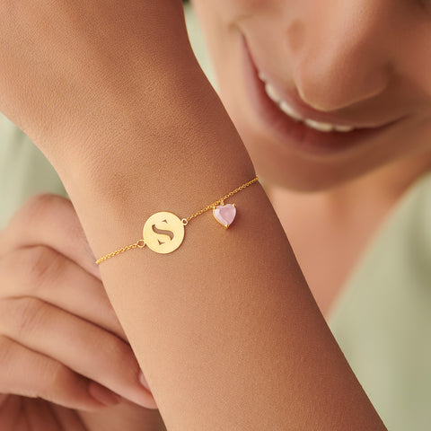 Initial S Bracelet