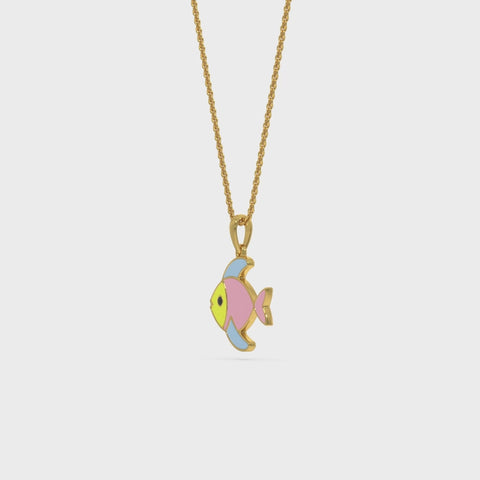 Colorful Fishy Kids Pendant