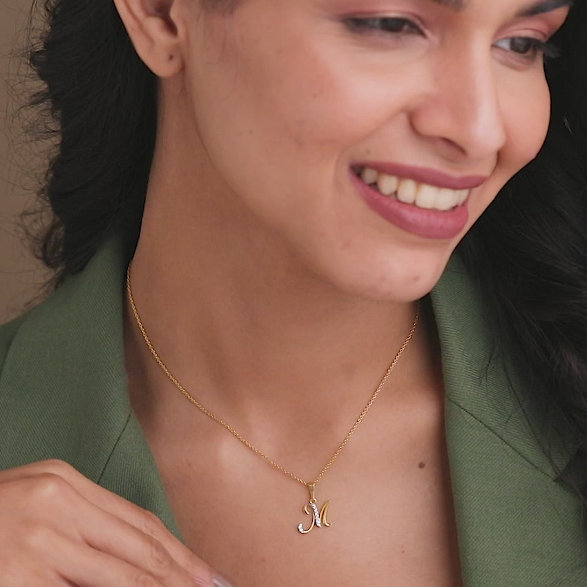 Alphabet M Pendant