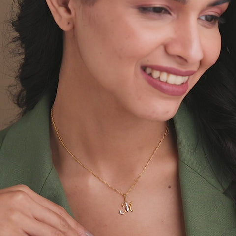 Alphabet M Pendant
