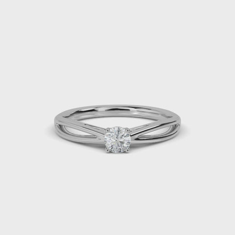 Aural Solitaire Ring