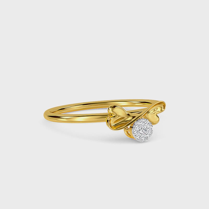 Bow Diamond Ring