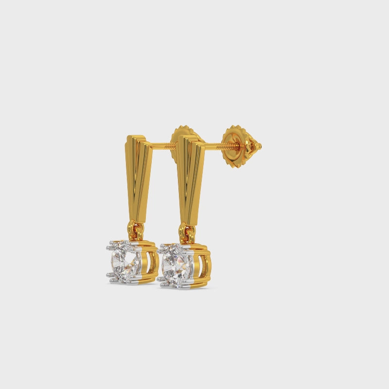 Saige Solitaire Earring