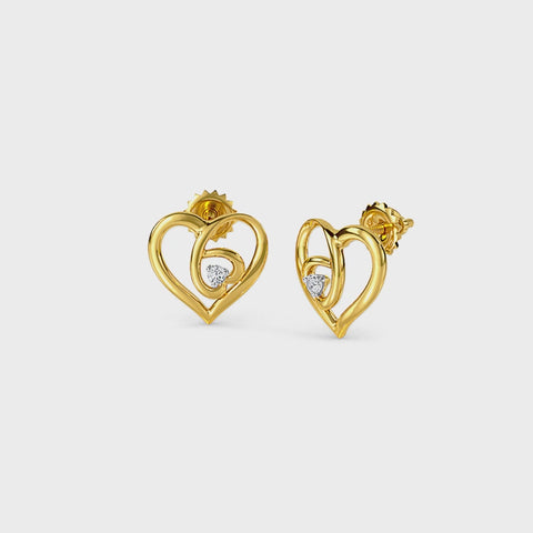 Dual Heart Earring