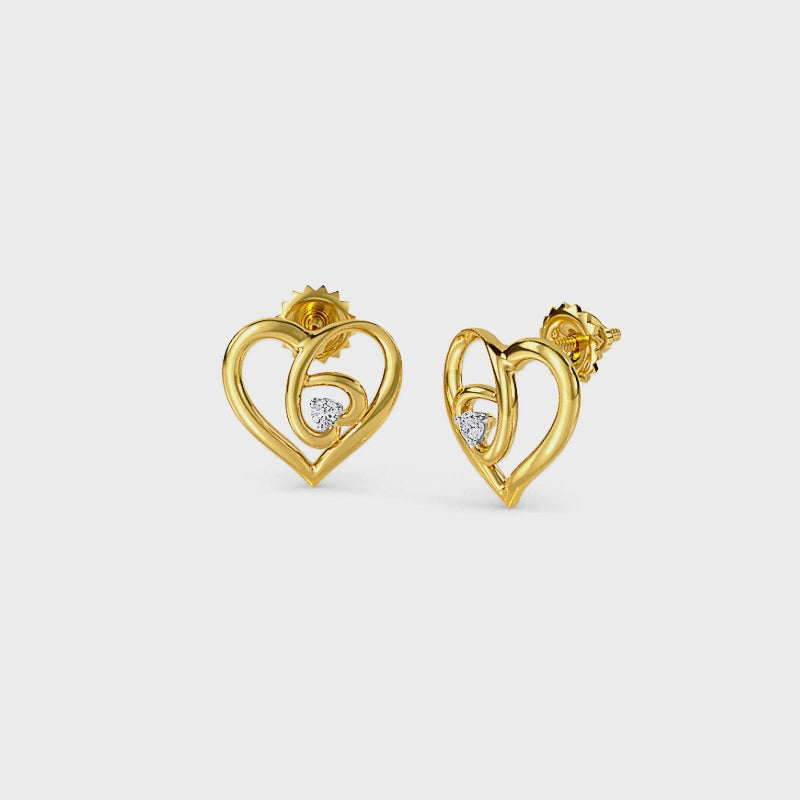 Dual Heart Earring