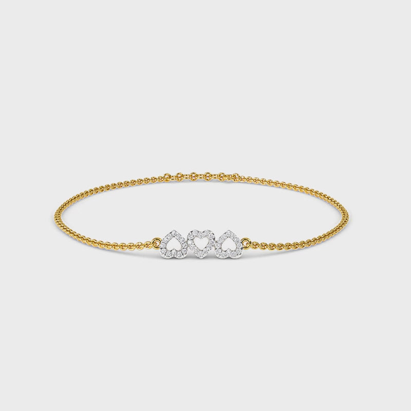 Trio Heart Bracelet
