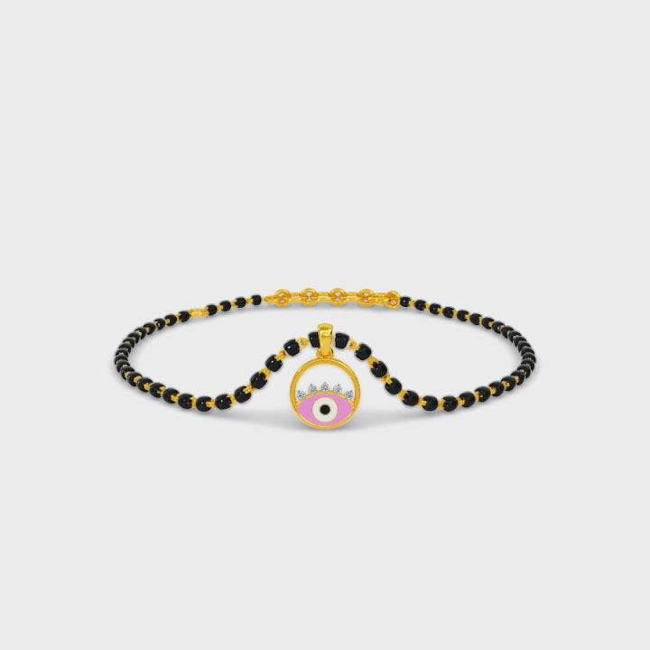 Ecrin Evil Eye Detachable Mangalsutra Bracelet