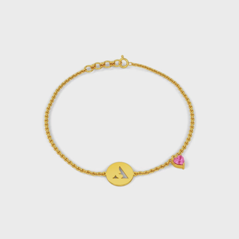 Initial A Bracelet