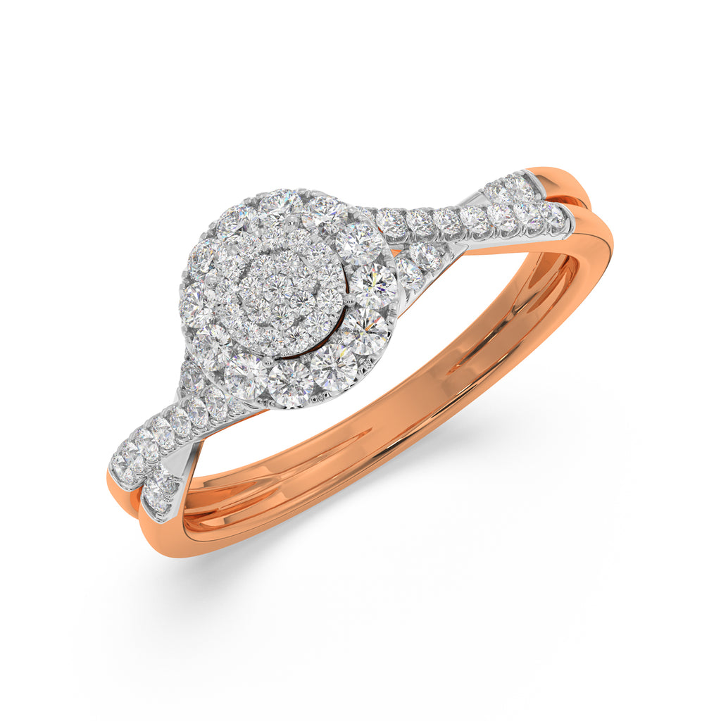 Solitaire Look Ring