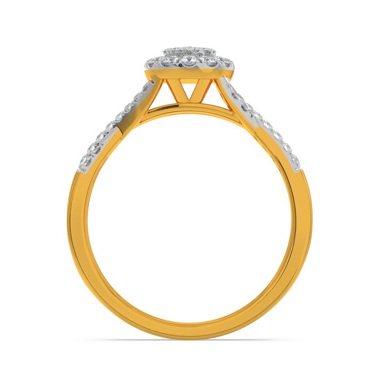 Solitaire Look Ring