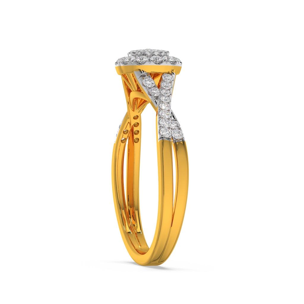 Solitaire Look Ring