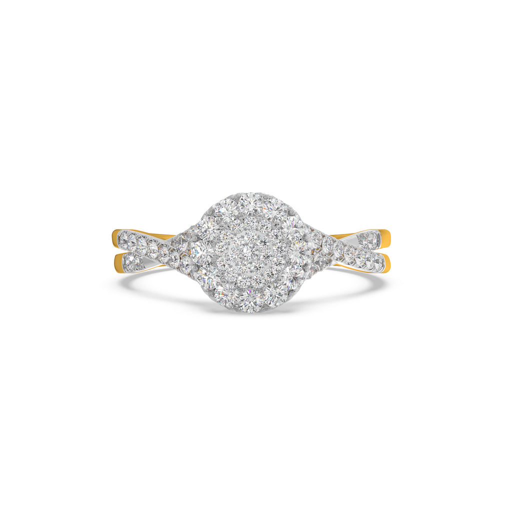 Solitaire Look Ring