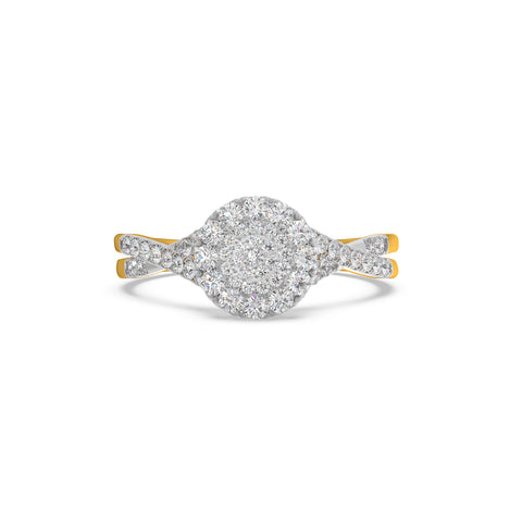 Solitaire Look Ring