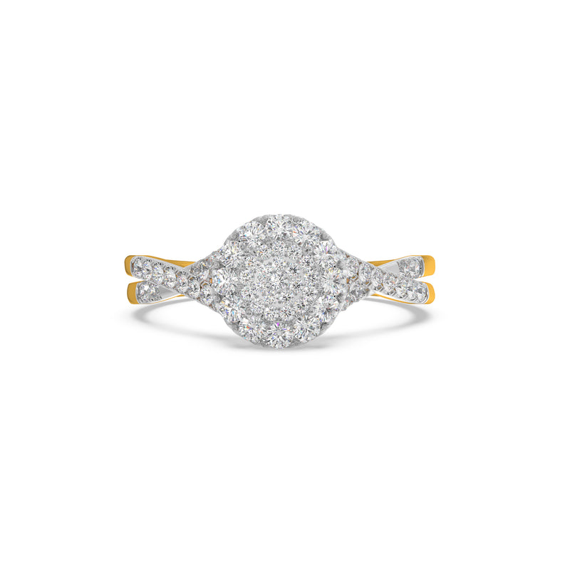 Solitaire Look Ring
