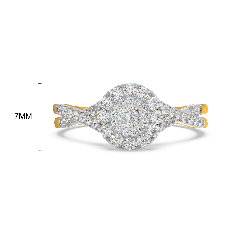 Solitaire Look Ring