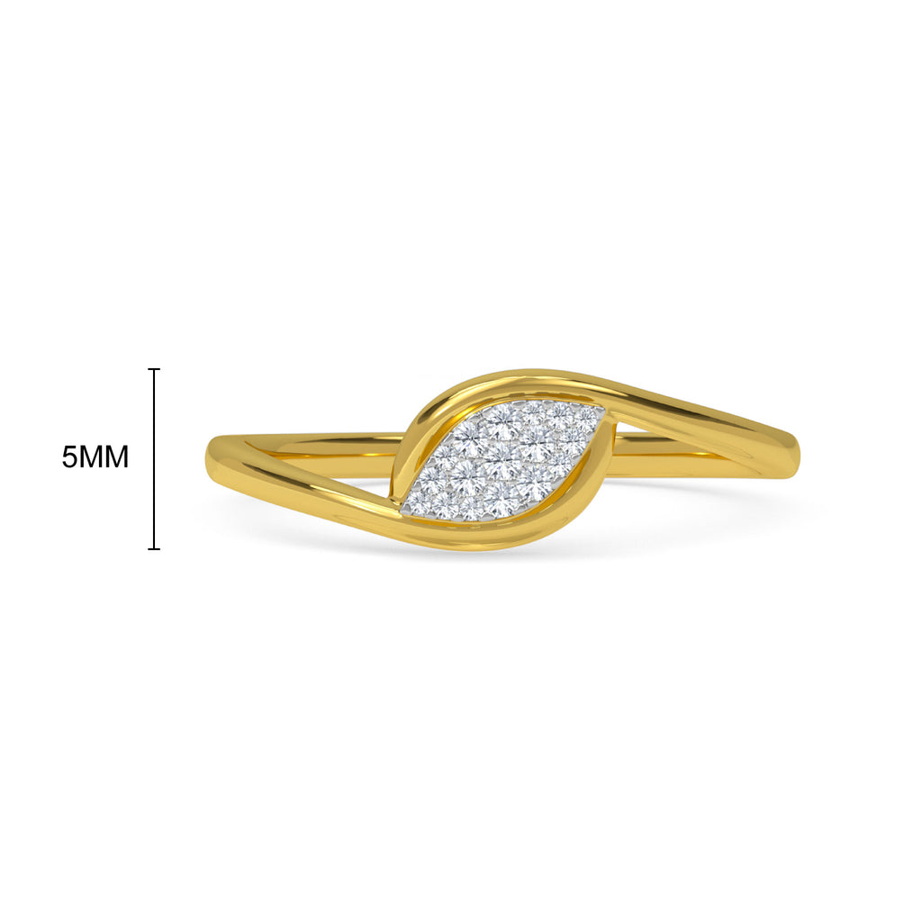 Miniscule Marquise Diamond Ring