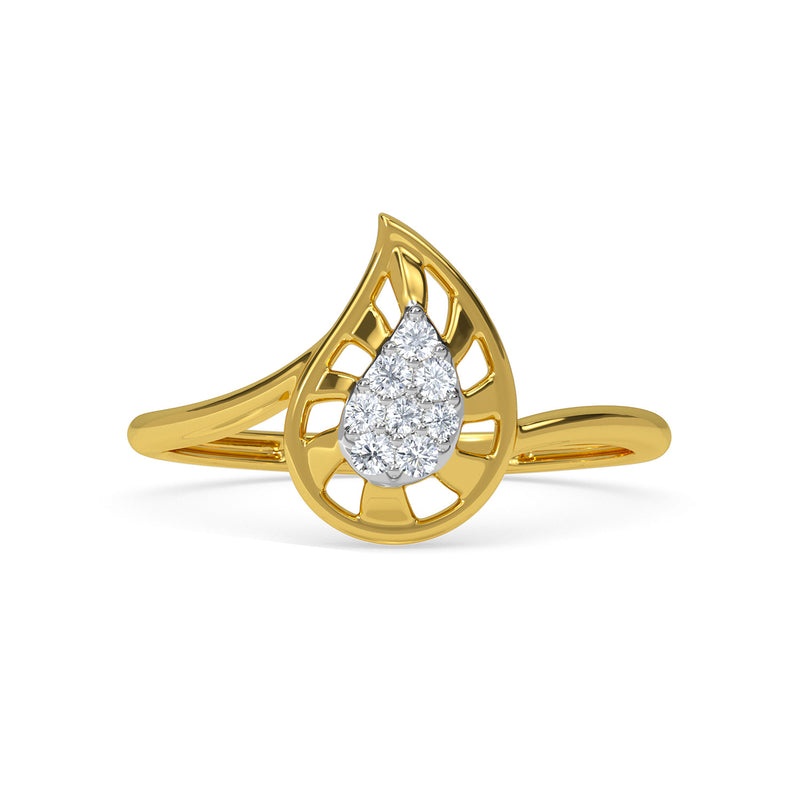 Paisley Cluster Diamond Ring