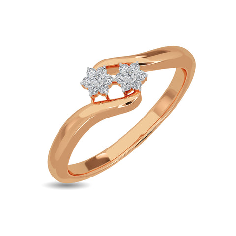Twin By Pass Diamond Ring