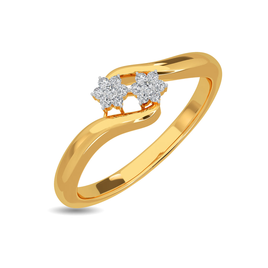 Twin By Pass Diamond Ring