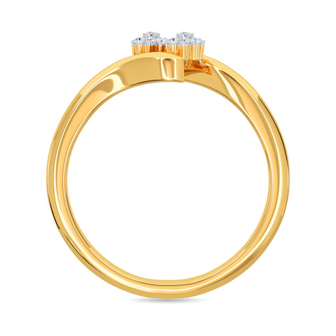 Twin By Pass Diamond Ring