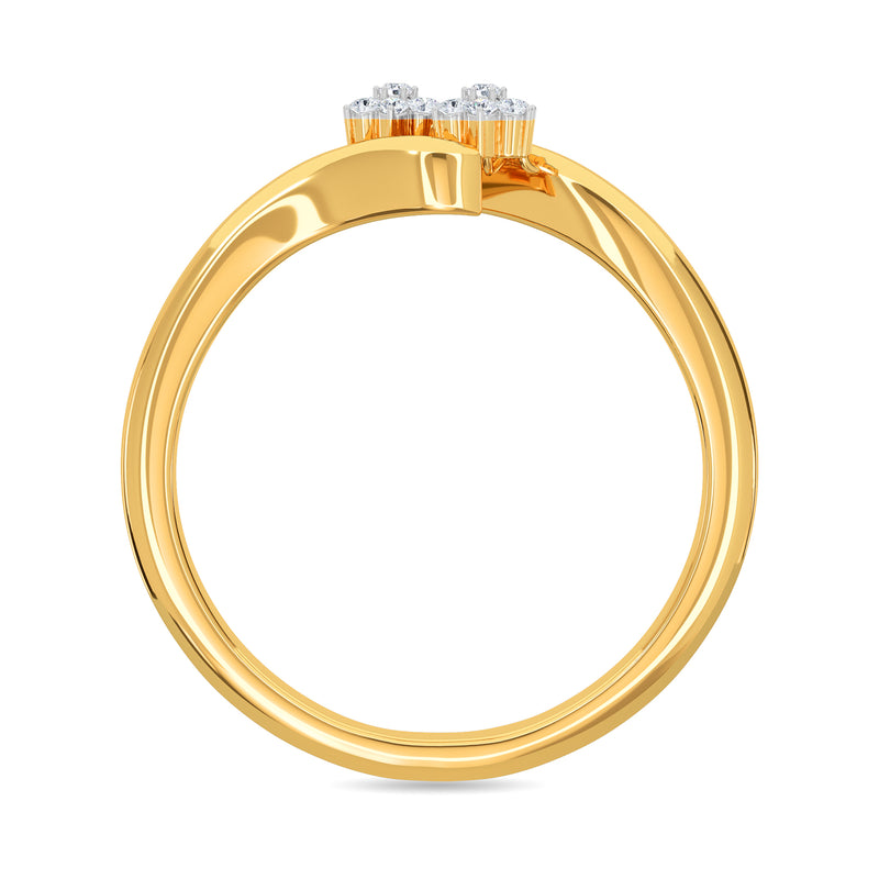Twin By Pass Diamond Ring