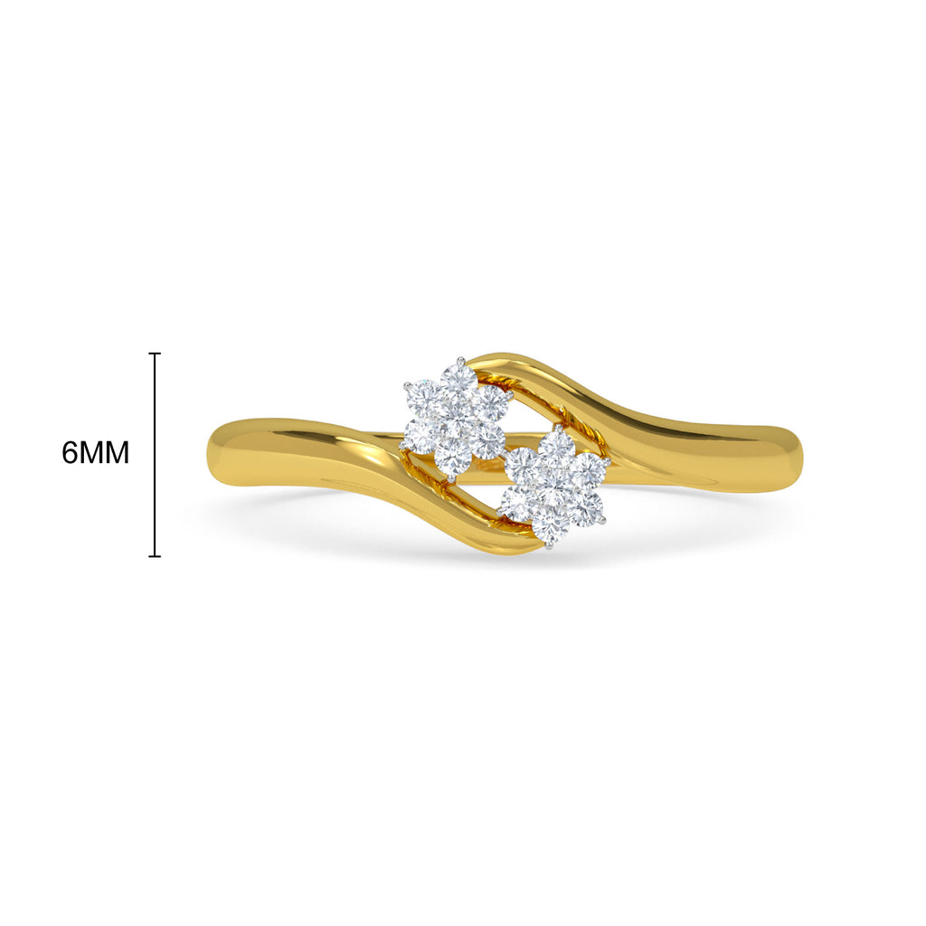 Twin By Pass Diamond Ring
