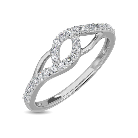 Shining Twist Diamond Ring