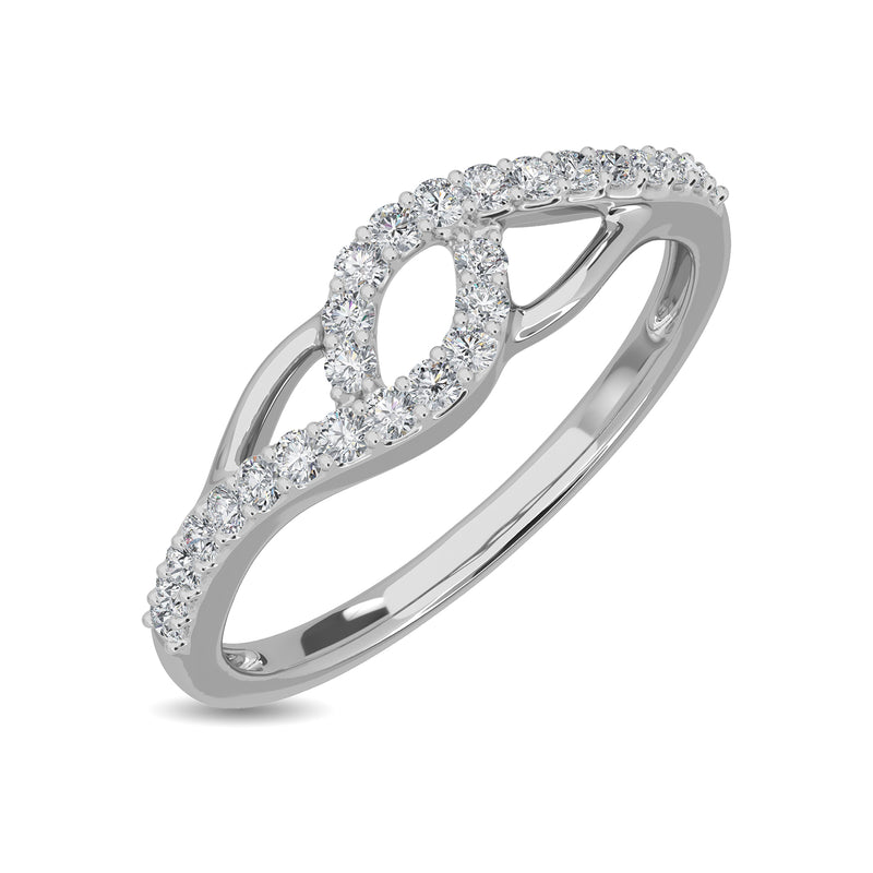 Shining Twist Diamond Ring