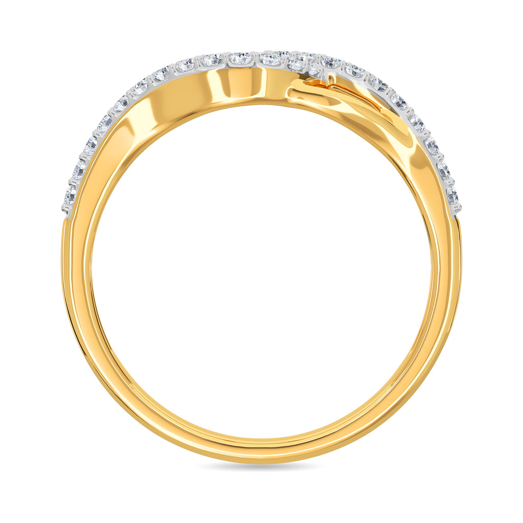 Shining Twist Diamond Ring
