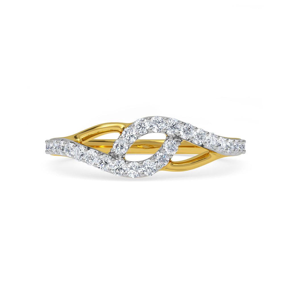 Shining Twist Diamond Ring
