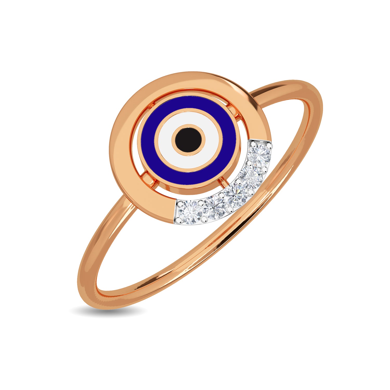 Dicle Evil Eye Diamond Ring
