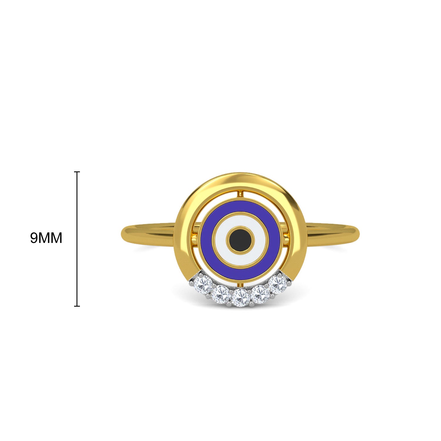Dicle Evil Eye Diamond Ring