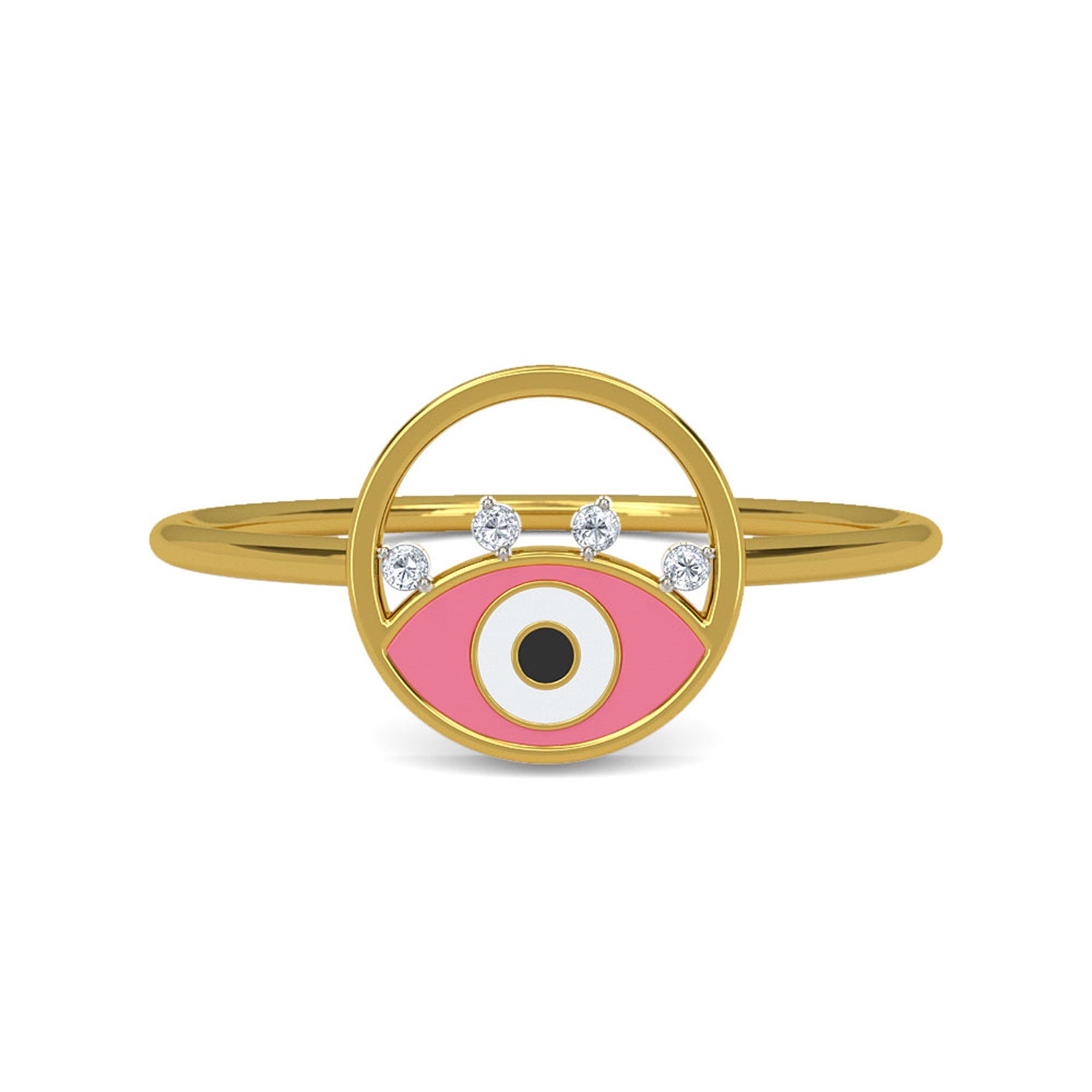 Damla Evil Eye Diamond Ring