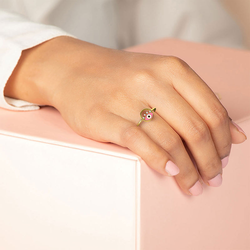 Damla Evil Eye Diamond Ring