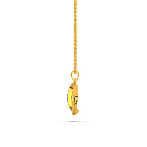 Alphabet D Diamond Pendant