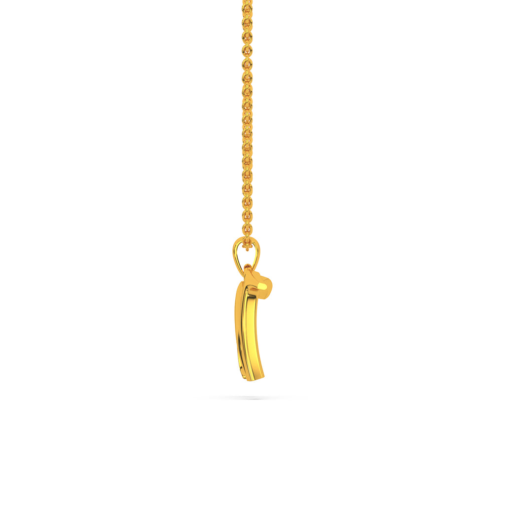 Alphabet W Diamond Pendant