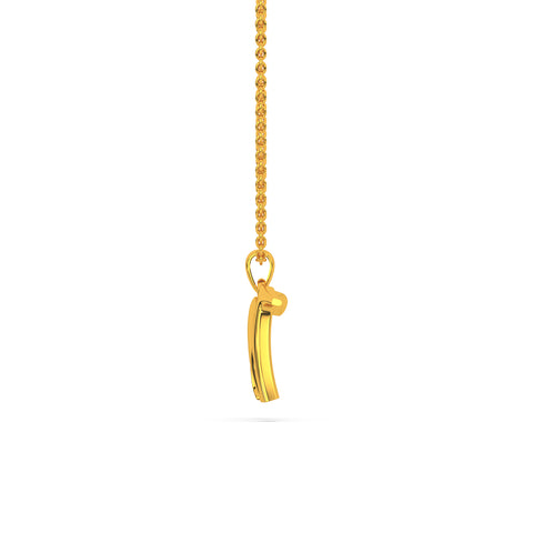 Alphabet W Diamond Pendant