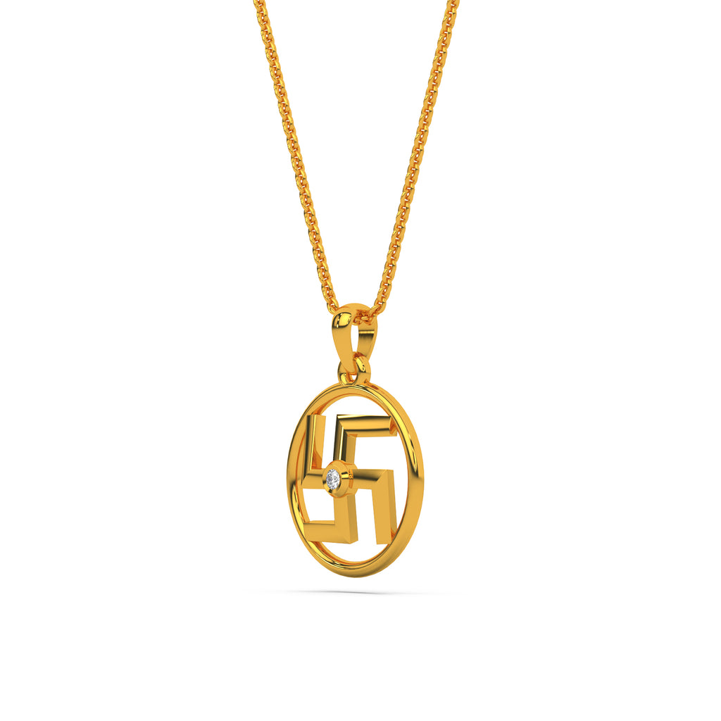 The Swastik  Unisex Pendant