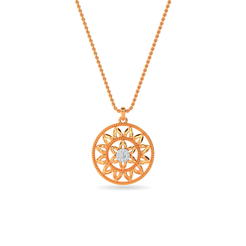 Mandala Diamond Pendant