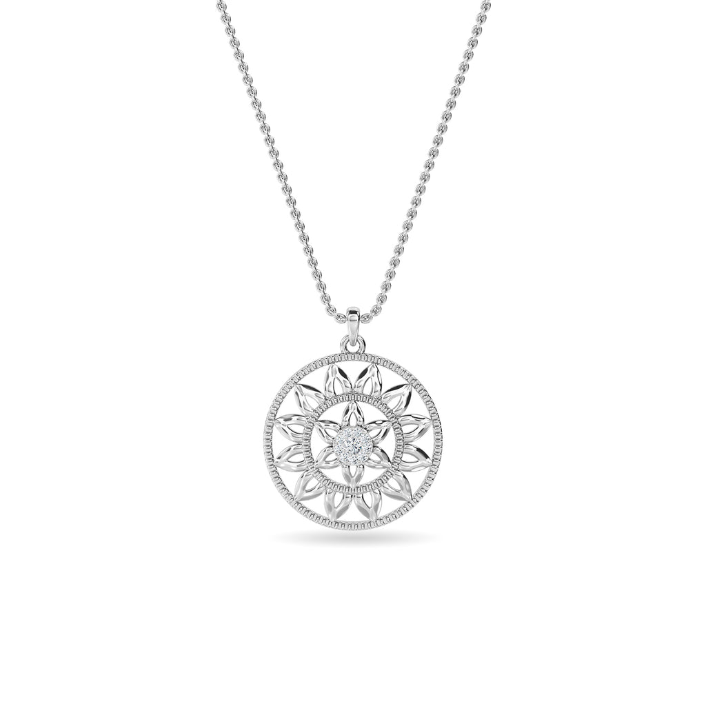 Mandala Diamond Pendant