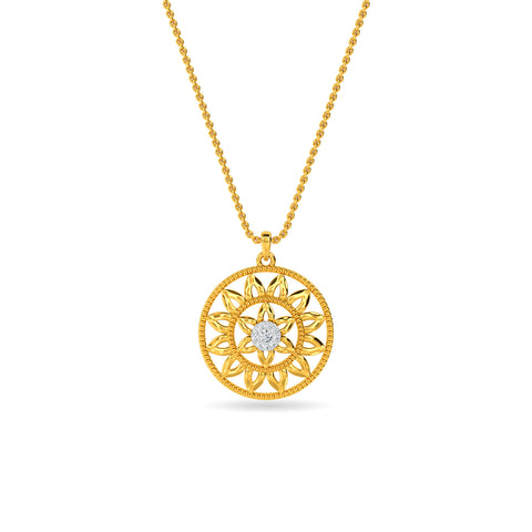 Mandala Diamond Pendant