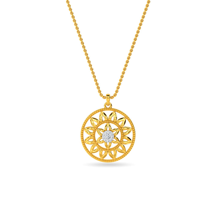 Mandala Diamond Pendant