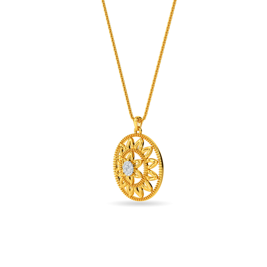 Mandala Diamond Pendant