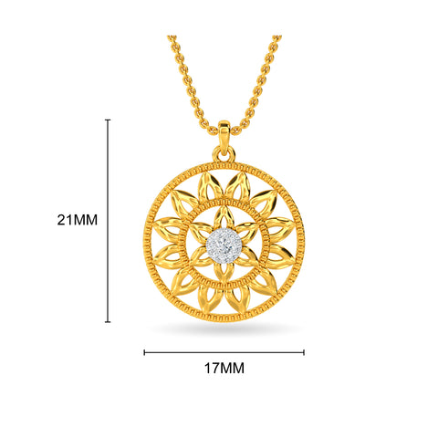 Mandala Diamond Pendant