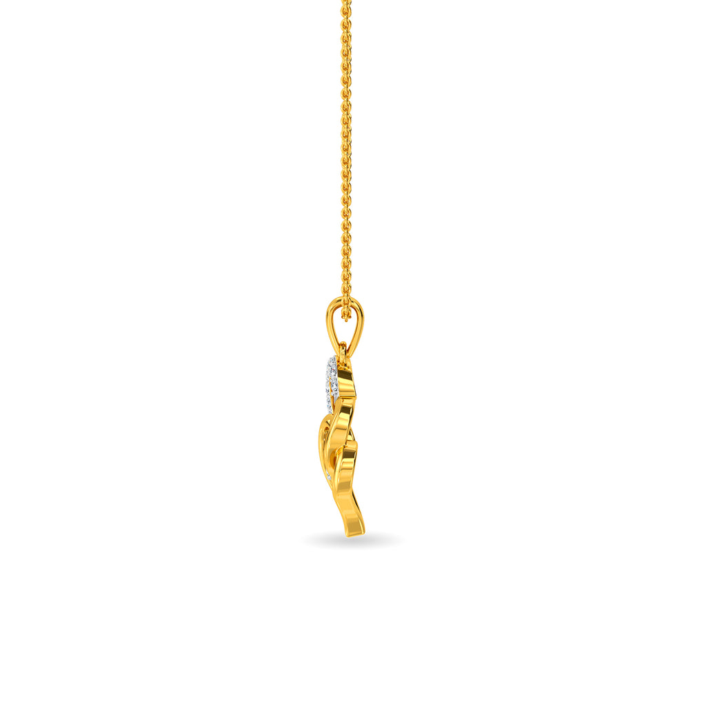 Twin Mate Heart Diamond Pendant
