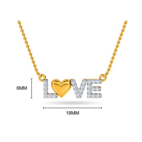 Brinda Diamond Pendant With Chain