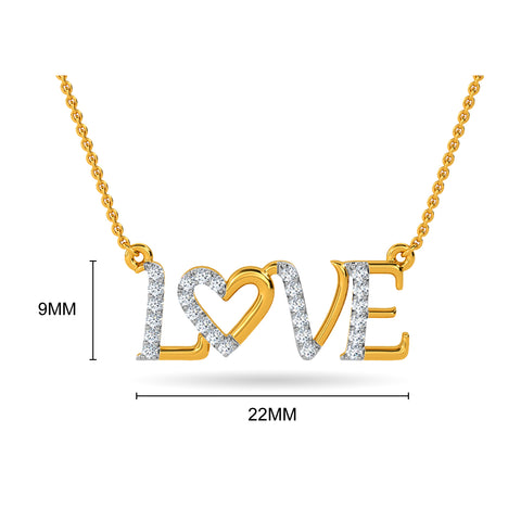 Eshika Diamond Pendant With Chain