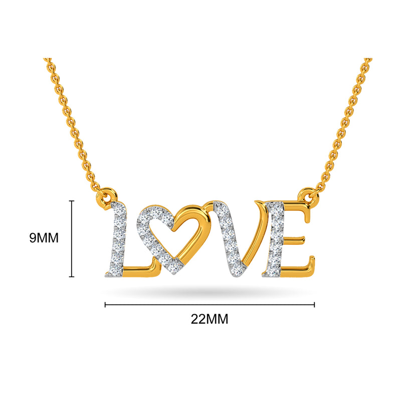 Eshika Diamond Pendant With Chain