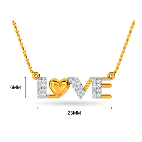 Ekiya Diamond Pendant With Chain